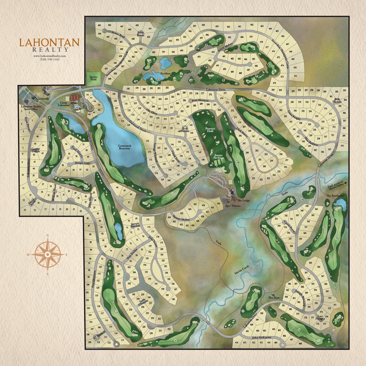 Lahontan Realty Property Map